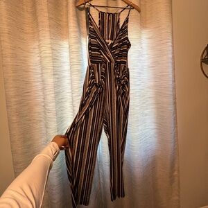 BCBG v neck jumpsuit